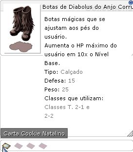 Botas de Diabolus do Anjo Corrupto