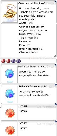 Colar Memorável RWC Encantamento 3/2 Int +3/+2