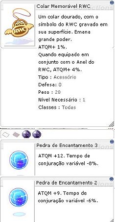 Colar Memorável RWC [1] Encantamento 3/2