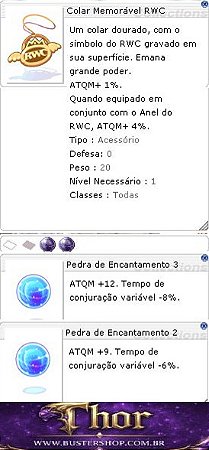 Colar Memorável RWC [1] Encantamento 3/2