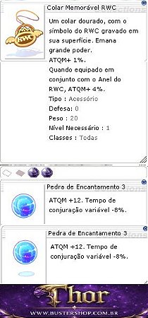Colar Memorável RWC [1] Encantamento 3/3