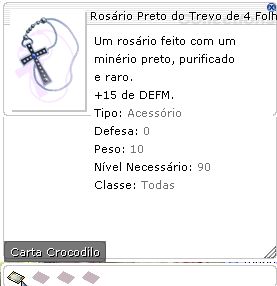 Rosário Preto do Trevo de 4 Folhas