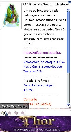 +12 Robe do Governante do Alto Risco