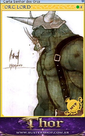 Carta Senhor dos Orcs