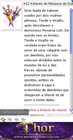 +12 Katares do Monarca do Dualista