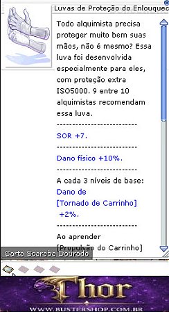 Luvas de Proteção do Enlouquecido