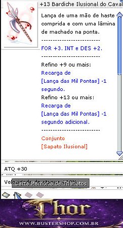 +13 Bardiche Ilusional do Impacto Cavaleiro