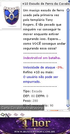 +10 Escudo de Ferro da Cavaleira