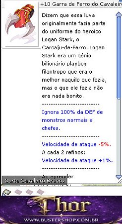 +10 Garra de Ferro do Cavaleiro