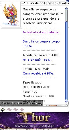 +10 Escudo da Fênix da Cavaleira