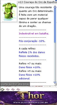 +13 Couraça do Orc do Espelho