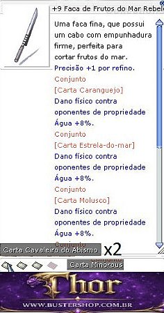 +9 Faca de Frutos do Mar Rebelde Bi Colossal