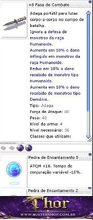 +8 Faca de Combate Encantamento 5/2