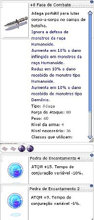 +8 Faca de Combate Encantamento 4/2
