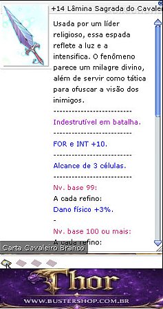 +14 Lâmina Sagrada do Cavaleiro