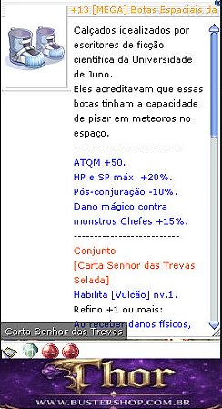 +13 [MEGA] Botas Espaciais da Perdição