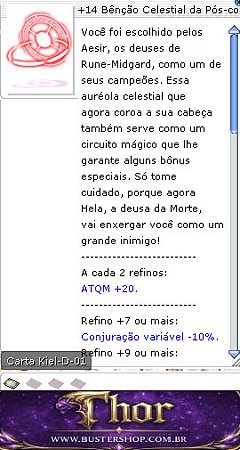 +14 Bênção Celestial da Pós-conjuração