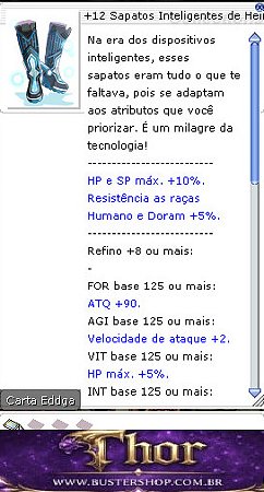 +12 Sapatos Inteligente de Heimdall