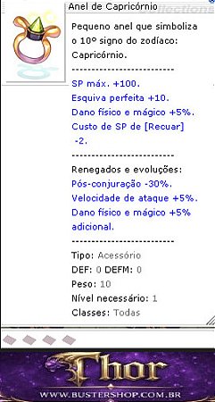 Anel de Capricórnio