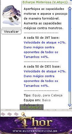 Echarpe Misteriosa Aspd +1
