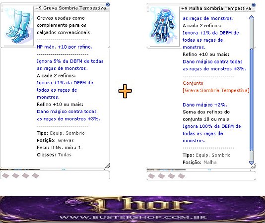 Combo Tempestivo Malha e Grevas +9