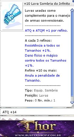 +10 Luva Sombria do Infinito