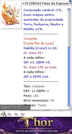 +15 MEGA Patas de Raposa Fugaz