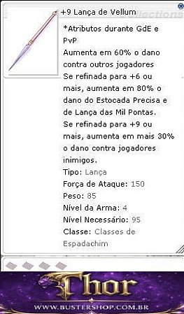 +9 Lança de Vellum