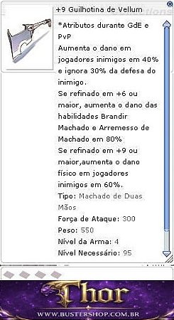 +9 Guilhotina de Vellum