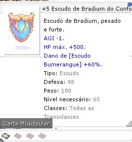 +5 Escudo de Bradium do Conforto