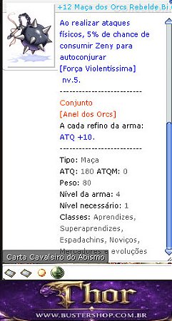 +12 Maça do Orcs Rebelde Bi