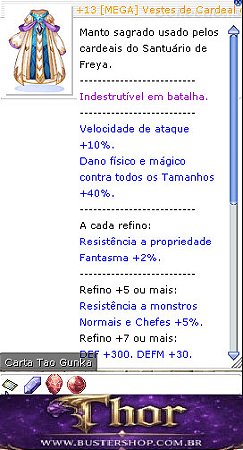 +13 Mega Vestes Cardeal do Alto Risco S.INT