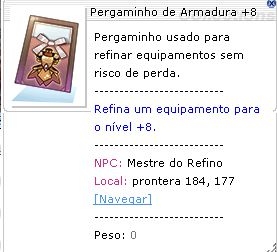 Pergaminho de Armadura +8