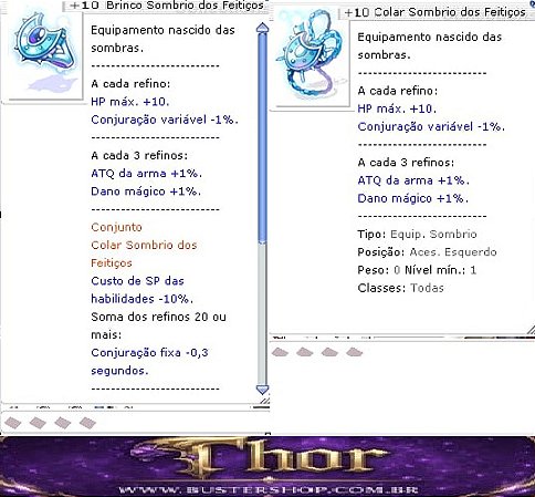 +10 Combo Feitiços BRINCO+COLAR