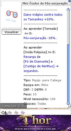 Mini Óculos da Pós-conjuração