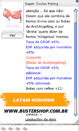 Super Óculos Poring