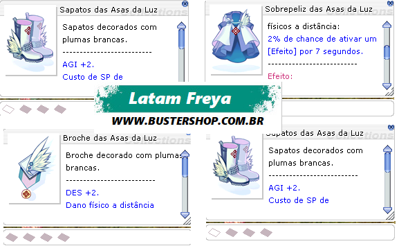 Set Completo Asas da Luz