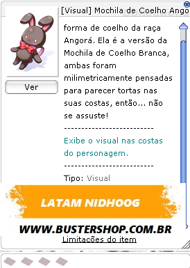 Mochila de Coelho Angorá