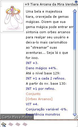 +9 Tiara Arcana da Mira Verdadeira
