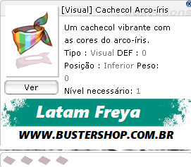 [Visual] Cachecol Arco-Íris