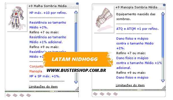 +9 Combo Sombrio Médio