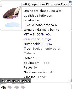 +8 Quepe com Pluma da Mira Verdadeira