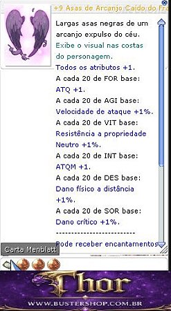 +9 Asas do Arcanjo Caído do Franco atirador MIRA 4/3/3