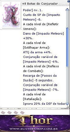 +8 Botas do Conjurador