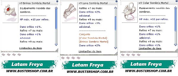 +9 Combo Sombrio Mortal