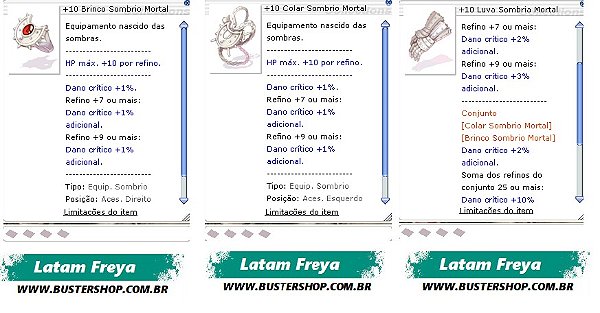 +10 Combo Sombrio Mortal