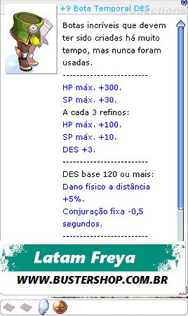 +9 Botas Temporais DES Ânimo MA4