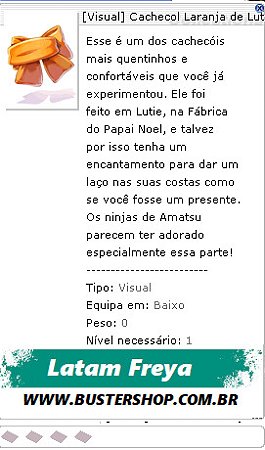 Visual] Cachecol Laranja de Lutie