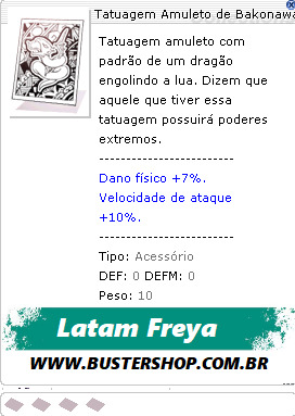 Tatuagem Amuleto de Bakonawa