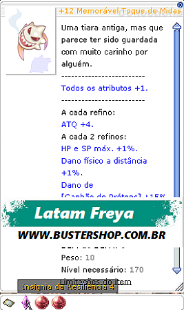 +12 Memorável Toque de Midas da Conjuração IR4